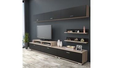 BİRU TV ÜNİTESİ MEŞE-SİYAH