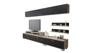 BİRU TV ÜNİTESİ MEŞE-SİYAH