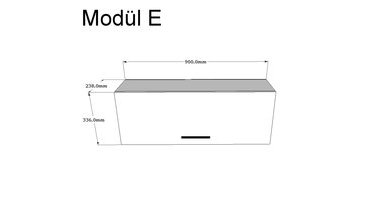 MAGENTA TV ÜNİTESİ RAFLI MEŞE-SİYAH