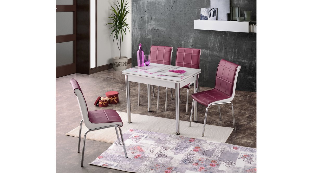 MİNİ STAR MASA TAKIMI MİLA SANDALYE MORBEYAZ FİYATI Vivense