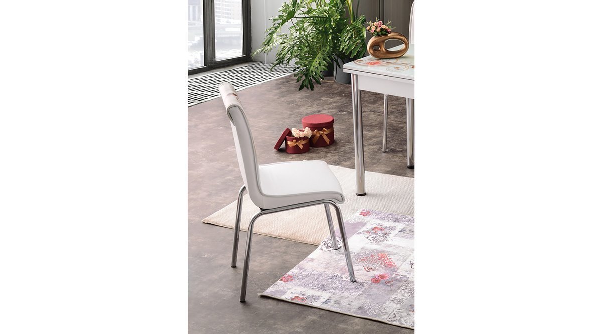 MİLA SANDALYE BEYAZ DESENLİ FİYATI Vivense MİLA SANDALYE BEYAZ DESENLİ FİYATI Vivense