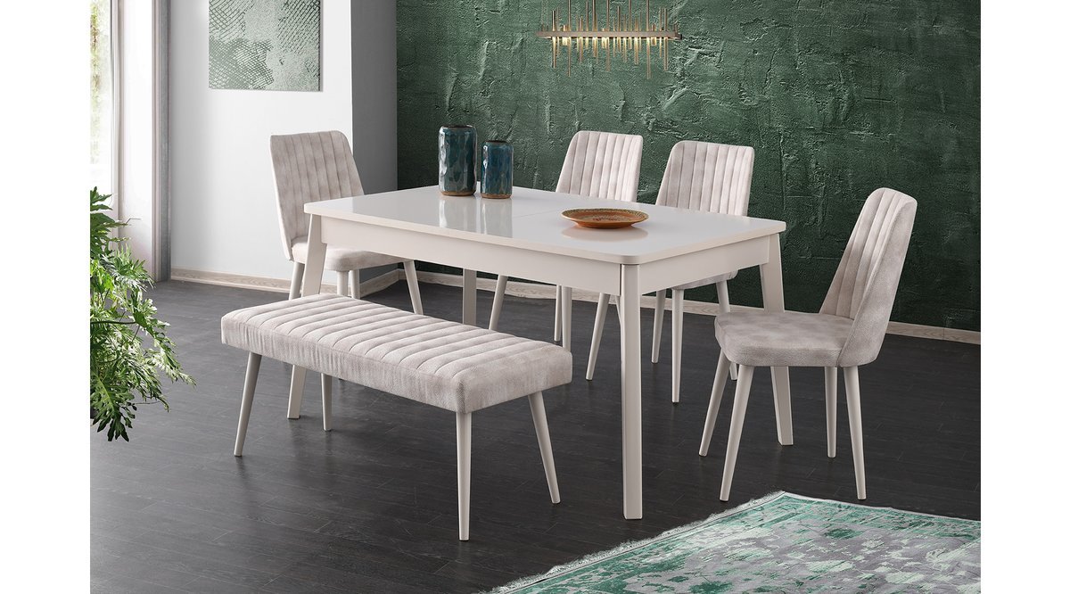 MODENA MASA TAKIMI PARMA SANDALYE EKRU FİYATI Vivense MODENA MASA TAKIMI PARMA SANDALYE EKRU FİYATI Vivense