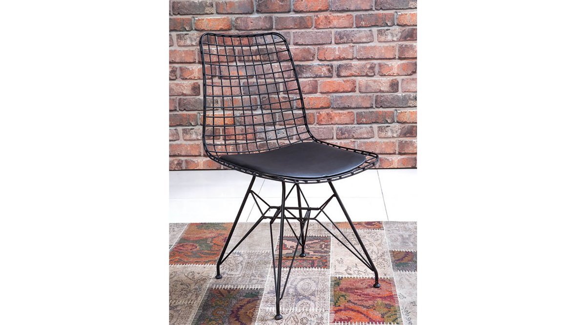 TEL SANDALYE SİYAH FİYATI Vivense TEL SANDALYE SİYAH FİYATI Vivense