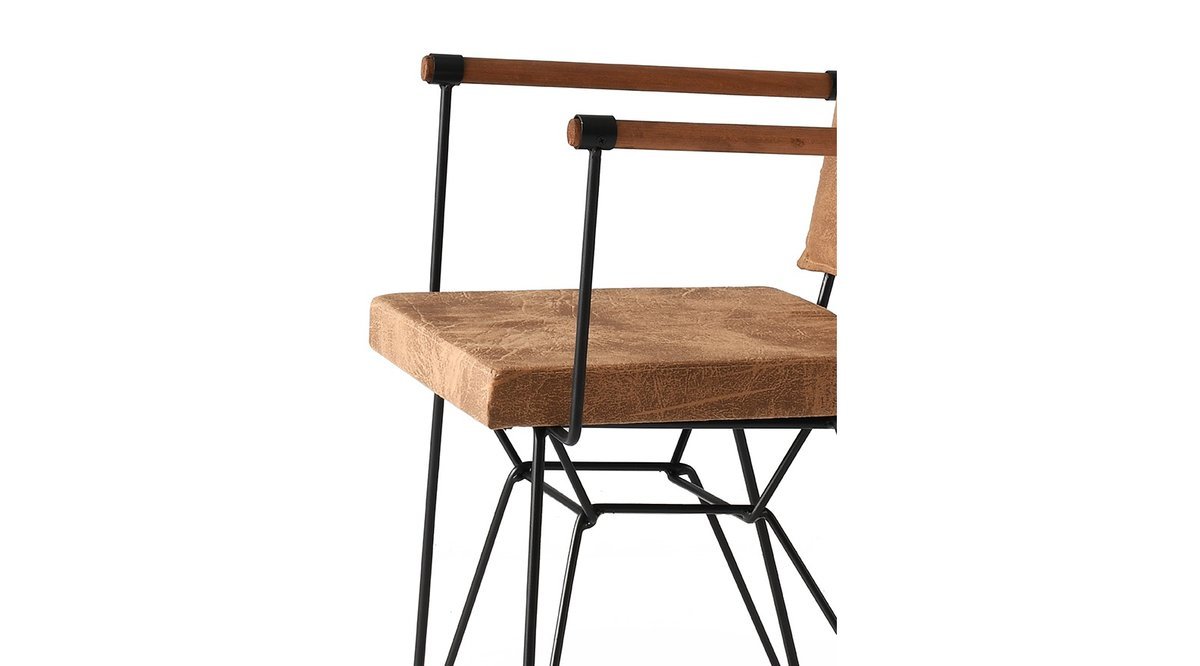 NOSSO MASA + 4 AD POYRAZ KOLLU TEL SANDALYE KAHVE FİYATI Vivense