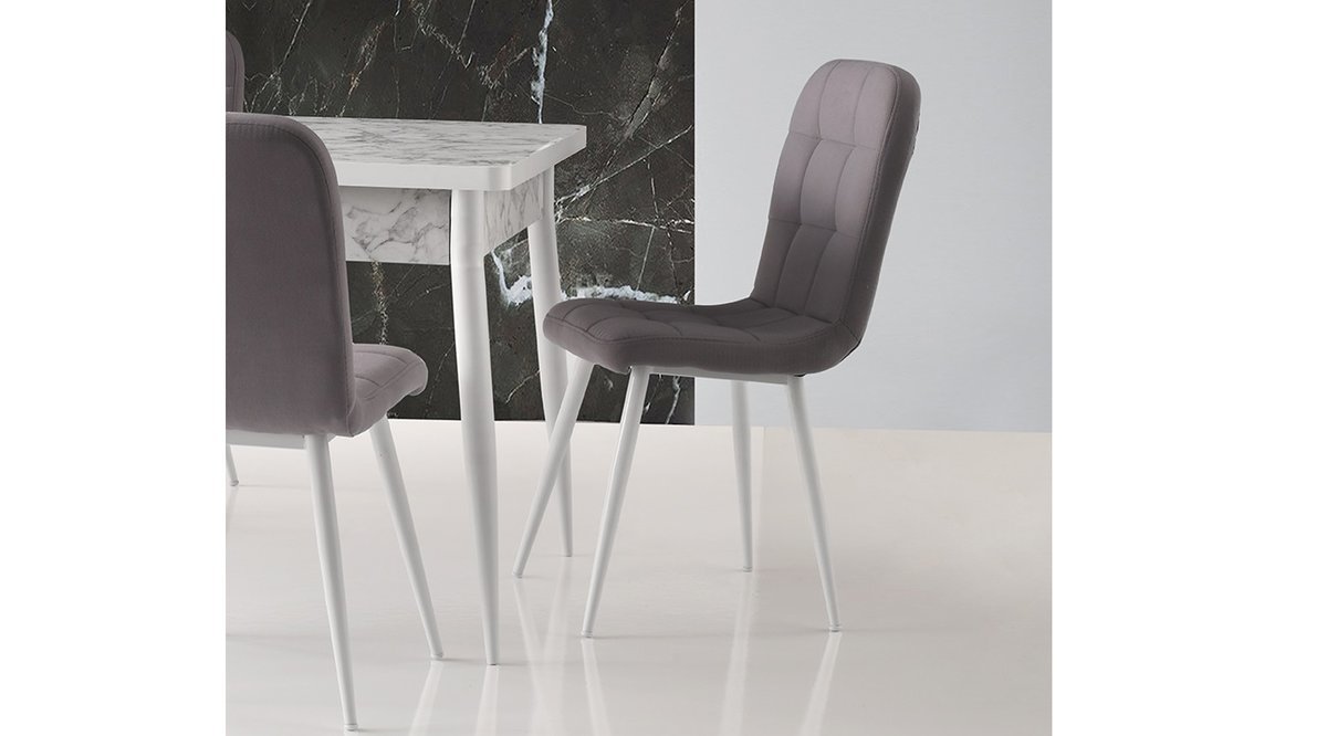 ORKA MASA +4 AD 4106GRİBEYAZ SANDALYE FİYATI Vivense