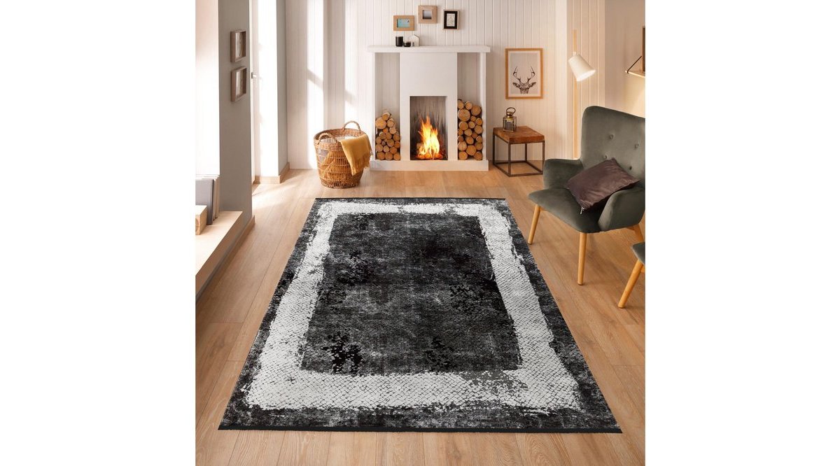 LOFT SİYAH HALI 30551B 80X150 FİYATI Vivense