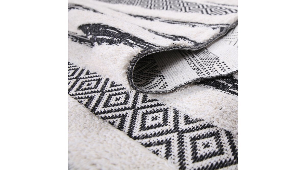 KOZA HALI MOROCOTTON KİLİM SİYAH 75X150 FİYATI Vivense