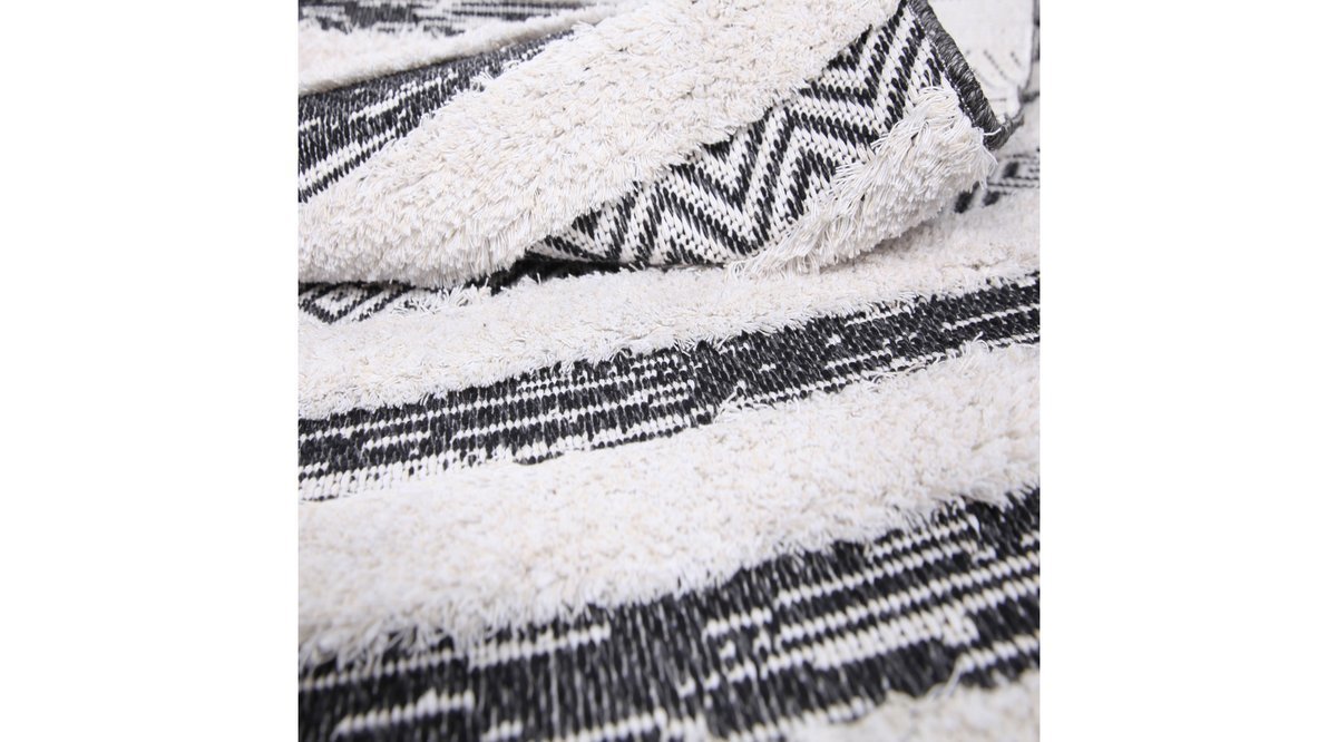 KOZA HALI MOROCOTTON KİLİM SİYAH 75X150 FİYATI Vivense