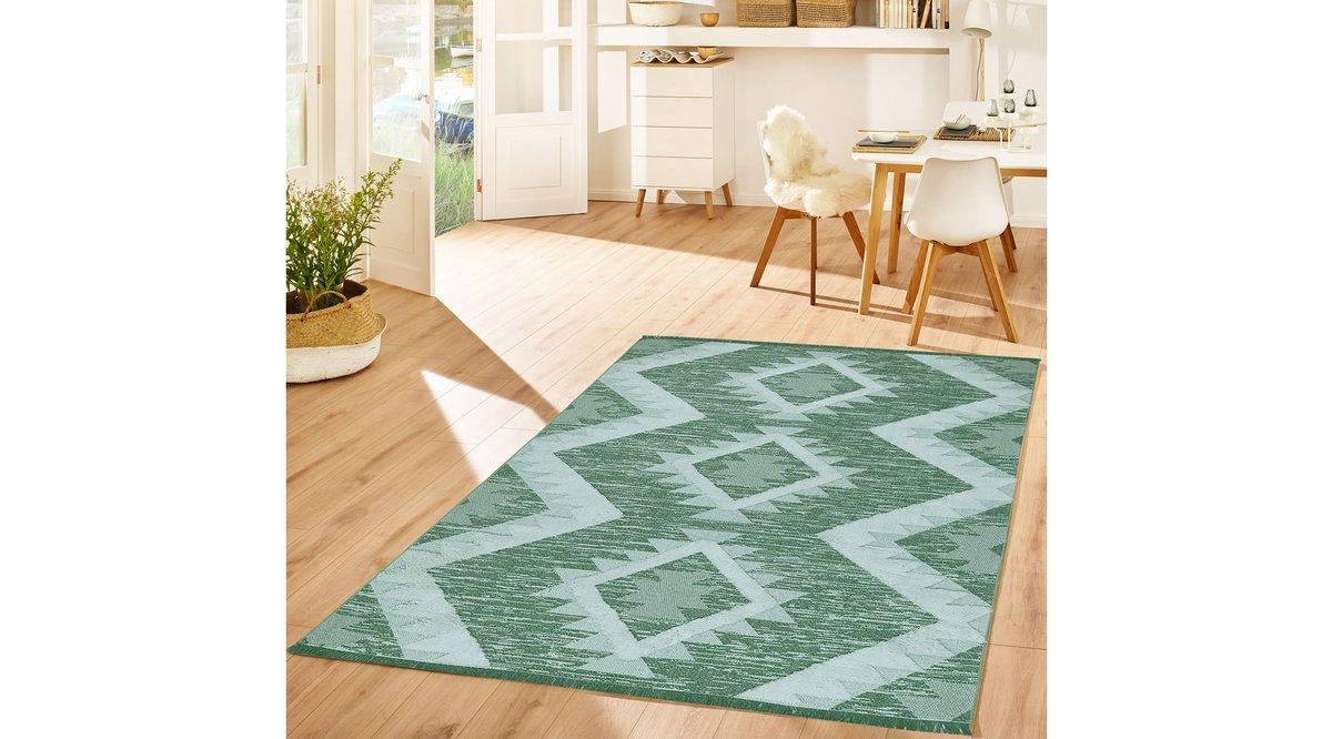 KOZA HALI MOROCOTTON KİLİM YEŞİL 75X150 FİYATI Vivense