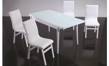 DÜZ BEYAZ MUTFAK MASA TAKIMI 4'LÜ SET