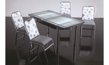 İNOX MUTFAK MASA TAKIMI 4'LÜ SET