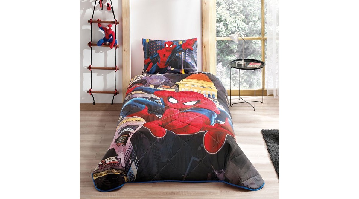 SPİDERMAN İN CİTY TEK KİŞİLİK YATAK ÖRTÜSÜ FİYATI Vivense