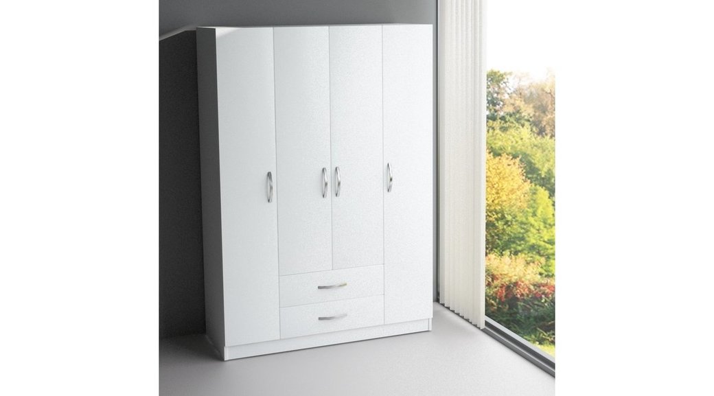 Diva 4 Kapili 2 Cekmeceli Gardirop 120 Cm Fiyati Vivense