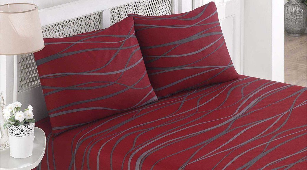 1 Alana 1 Bedava Lastikli Carsaf Seti Verda Bordo Fiyati Vivense