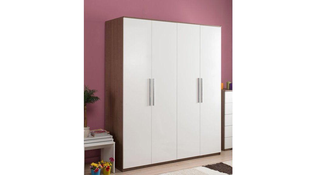 Adore Prestige 4 Kapili Genis Gardirop Noce Lake Beyaz Fiyati Vivense
