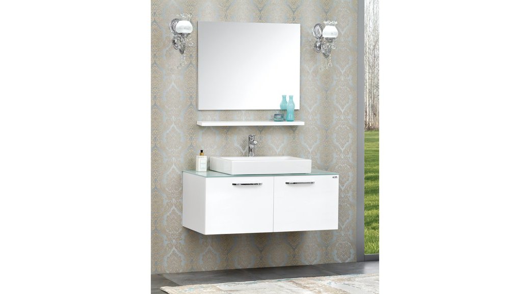 Orka Heybeli Banyo Dolabi 100 Beyaz Fiyati Vivense