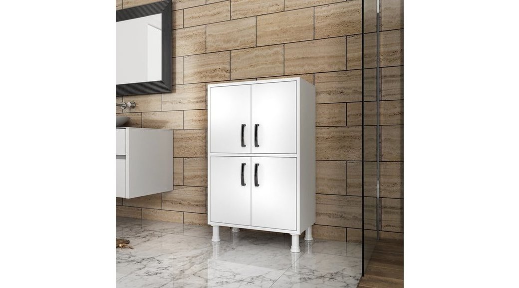 Rani F3 Cok Amacli Dolap 4 Kapakli 4 Rafli Beyaz M9 Fiyati Vivense