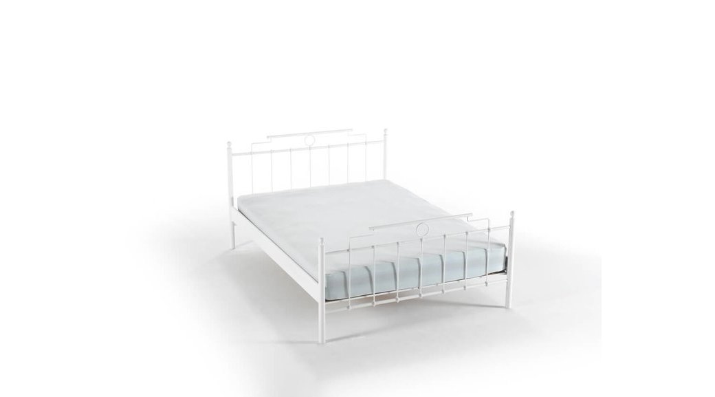 Hatkus Cift Kisilik Metal Karyola Beyaz Fiyati Vivense