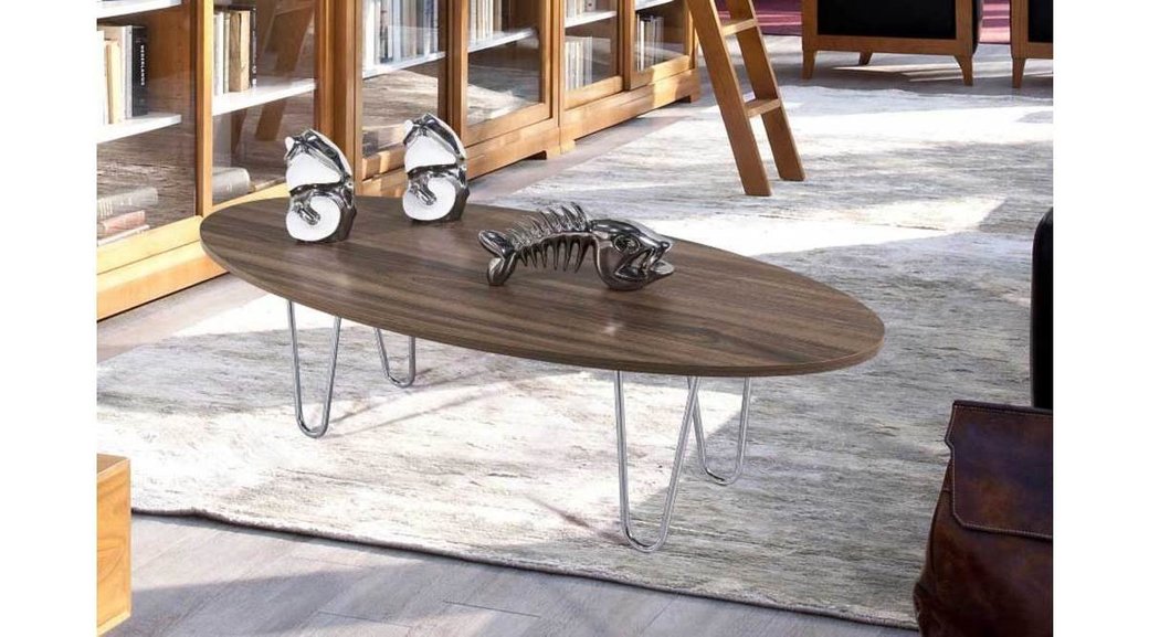 Metal Ayakli Elips Orta Sehpa Ceviz Fiyati Vivense