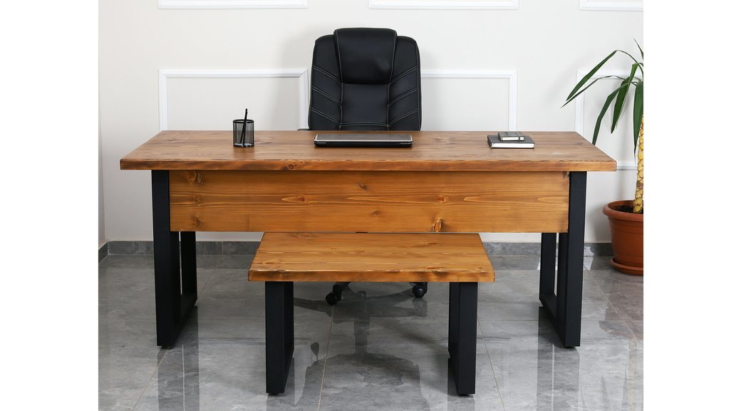 Kutuk Ahsap Ofis Masasi