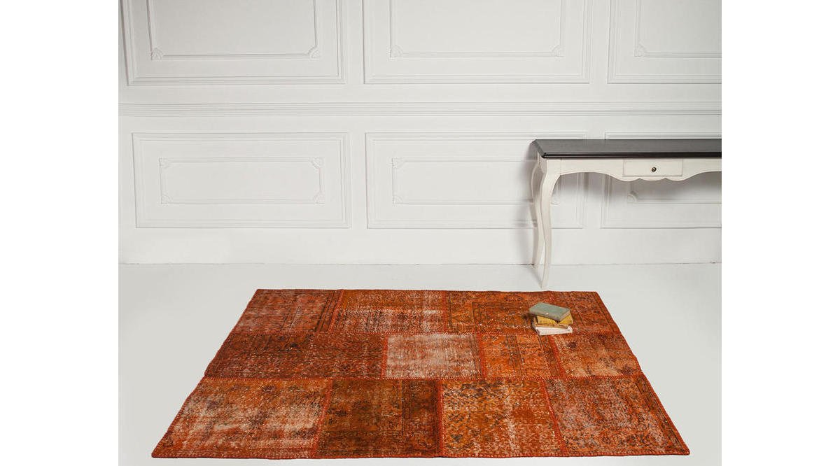 TURUNCU PATCHWORK HALI FİYATI Vivense