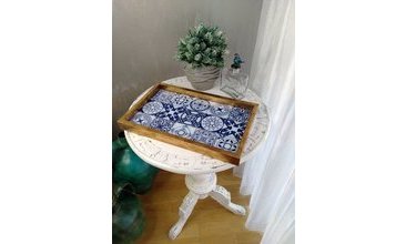 ARTE CASERO CAM BASKI MOZAİK TEPSİ 22X37CM