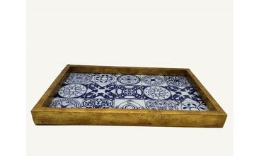ARTE CASERO CAM BASKI MOZAİK TEPSİ 22X37CM