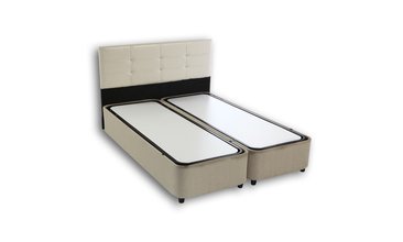 WONA ÇİFT KİŞİLİK 150X200 CM BAZA BAŞLIK SETİ BAŞLIK RENGİ BEYAZ