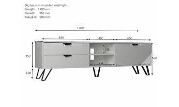 DMODÜL JASMİNE TV ÜNİTESİ 170 CM BEYAZ-18