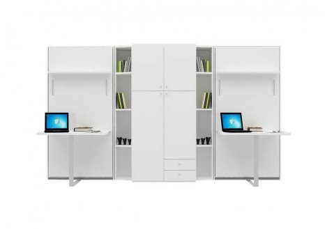 PRİMER DİKEY SET MASALI İKİ KİŞİLİK AKILLI ODA BEYAZ