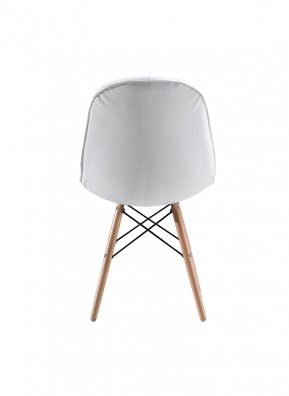 EAMES SANDALYE KAPİTONELİ DERİ BEYAZ