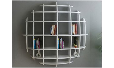 ELİPS MODERN KİTAPLIK-BEYAZ (7-7Lİ)