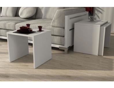 FLOOR 3LÜ SEHPA BEYAZ