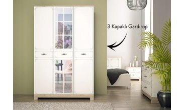 BERNA COUNTRY 3 KAPAKLI AYNALI GENÇ ODASI 3K-3Ç M. AYTAŞI SONOMO