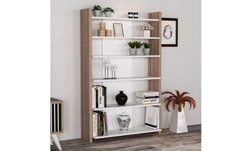 MİNAR LANCE MODERN BÜYÜK KİTAPLIK  KAMAN BEYAZ