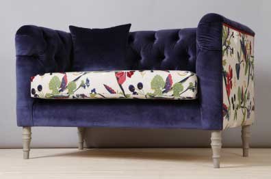 LOVESEAT İKİLİ KANEPE MAVİ AŞK