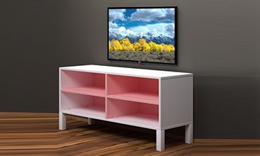 BLU TV SEHPASI BEYAZ PEMBE