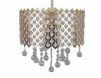 ELİT 3'LÜ SARI KAPLAMA AVİZE