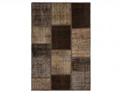 KAHVERENGİ PATCHWORK HALI