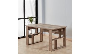 DESSENTİ ARGENTO OFİS TAKIMI RAFLI MASA