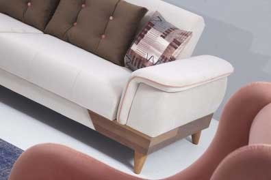 STELİA KOLTUK TAKIMI KAHVE KREM