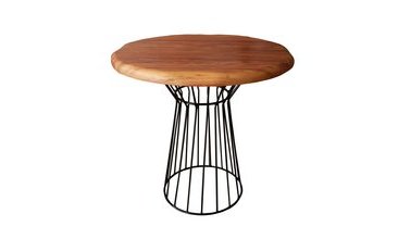 ROUNDIE AHŞAP MUTFAK MASASI CEVİZ RENGİ