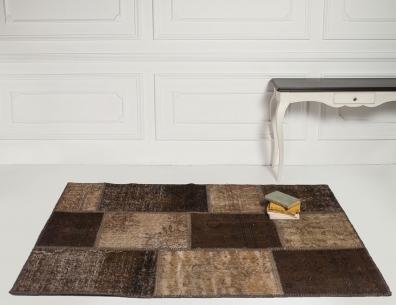 KAHVERENGİ PATCHWORK HALI
